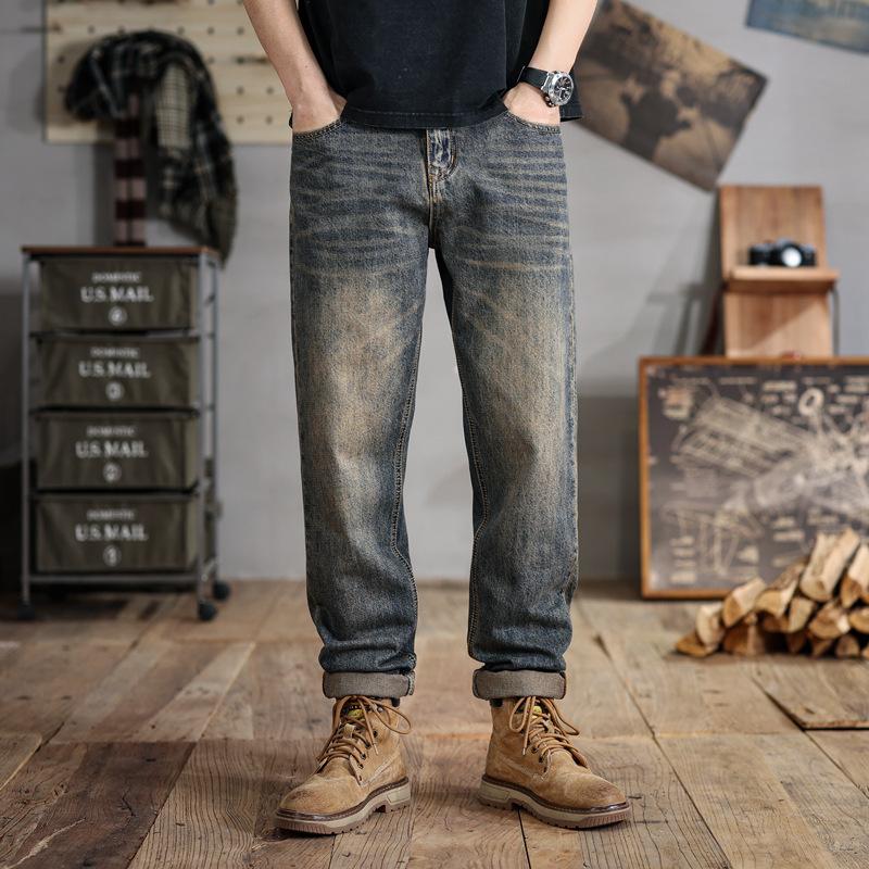 Men's Retro Distressed Loose Casual Jeans