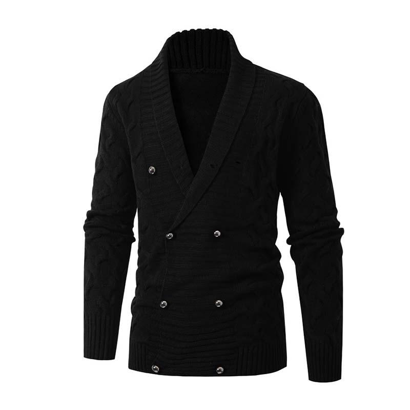 Men's Classic Vintage Slim Fit Button Thick Knit Cardigan