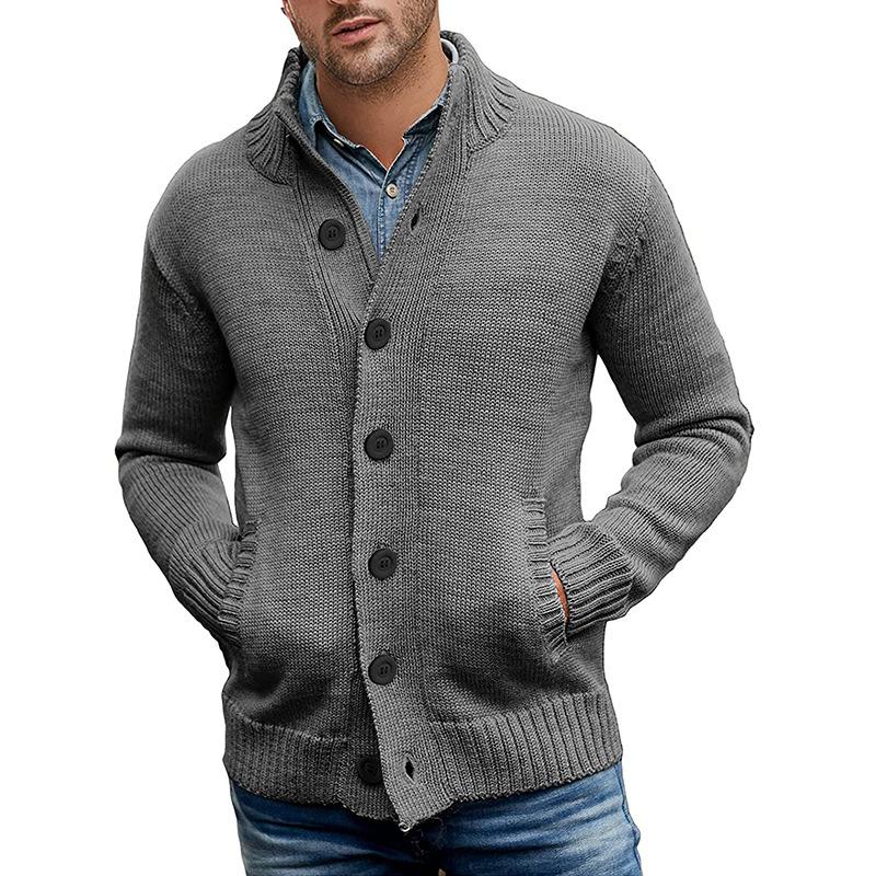 Men's Casual Single Breasted Knit Cardigan 88971813M