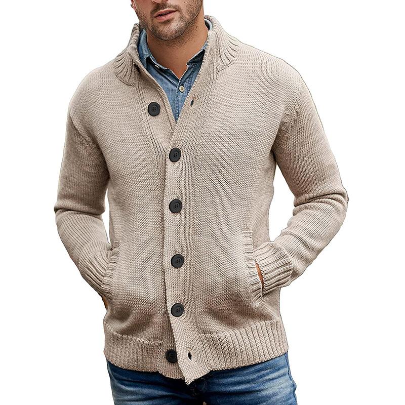 Men's Casual Single Breasted Knit Cardigan 88971813M