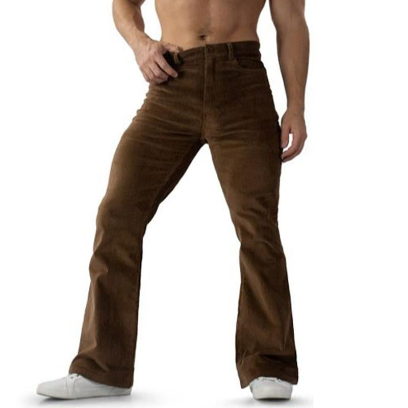 Men's Vintage Corduroy Slim Flare Pants