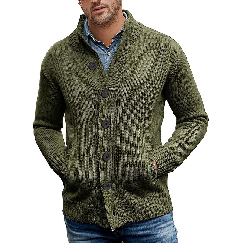 Men's Casual Single Breasted Knit Cardigan 8897181...