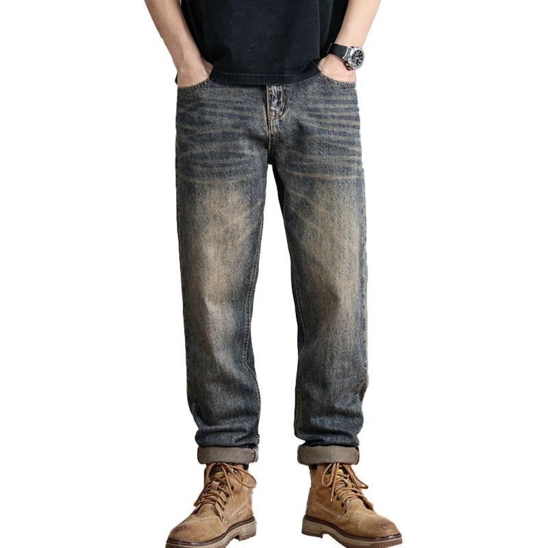 Men's Retro Distressed Loose Casual Jeans