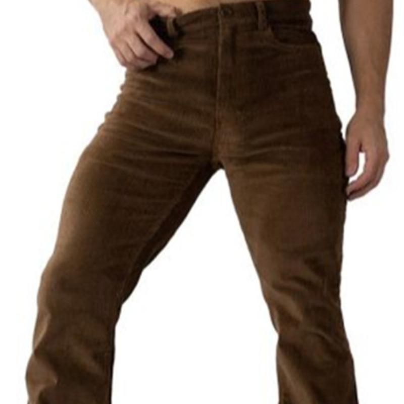 Men's Vintage Corduroy Slim Flare Pants