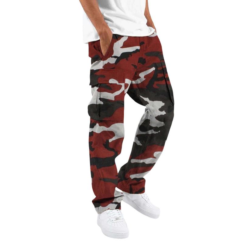 Men's Camouflage Loose Multi-pocket Cargo Pants