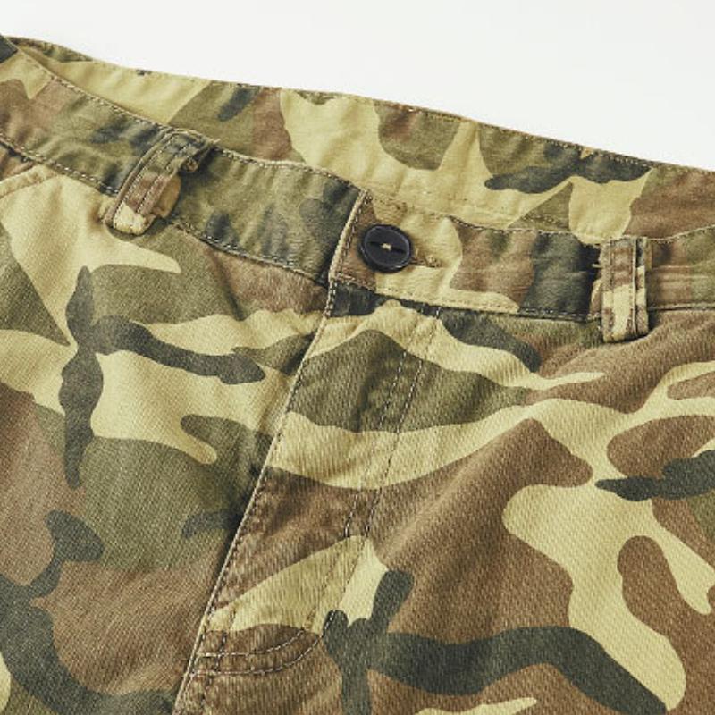 Men's Casual Outdoor Cotton Camouflage Multi-Pocket Cargo Pants 94913609M