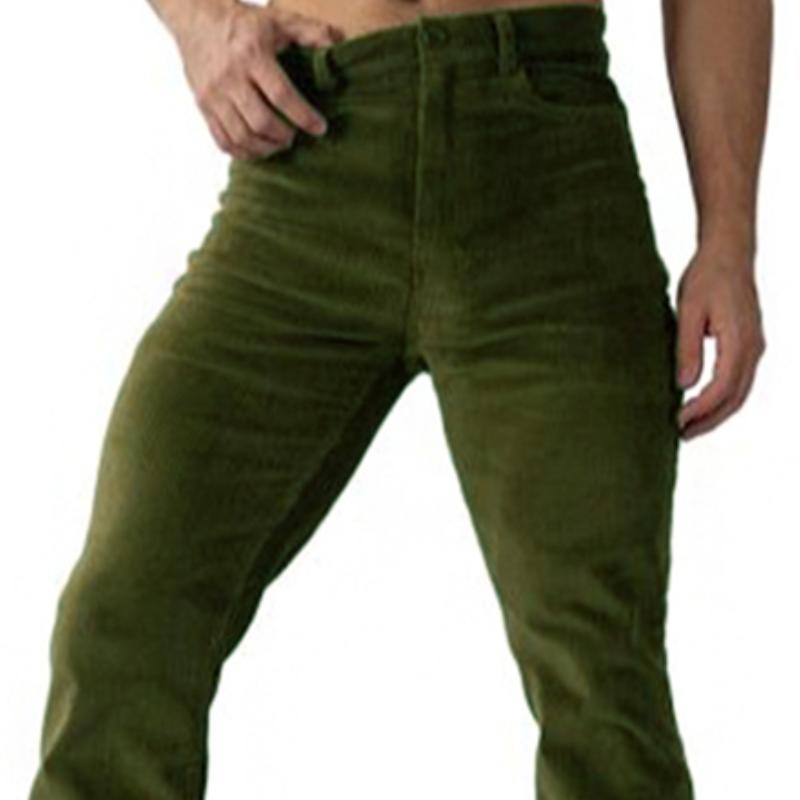 Men's Vintage Corduroy Slim Flare Pants